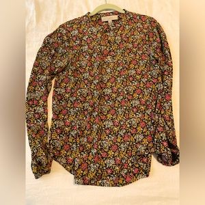Loft flowery long sleeve blouse